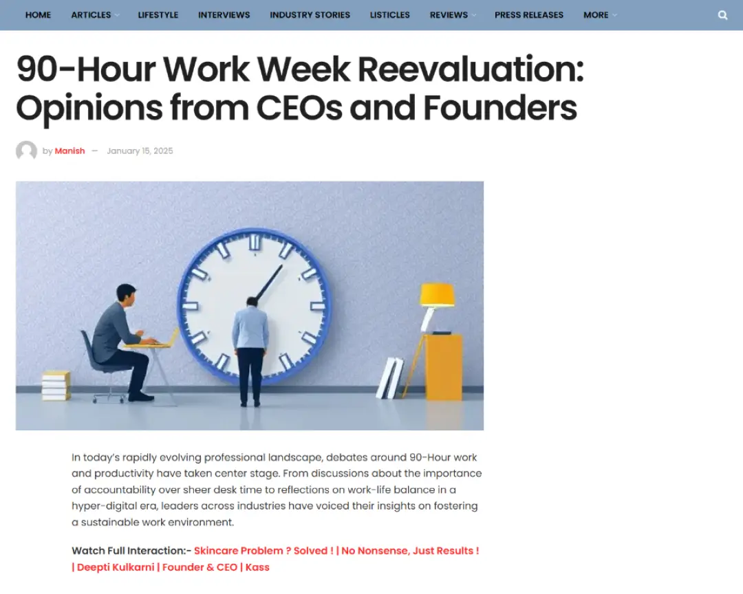 90-Hour Work Week Reevaluation: Opinions from CEOs and Founders