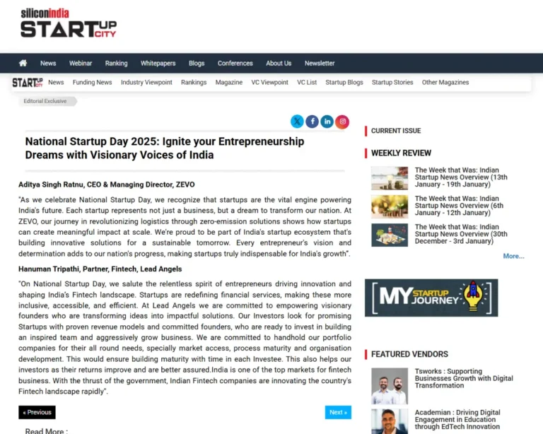 National Startup Day 2025: Ignite your Entrepreneurship Dreams with Visionary Voices of India